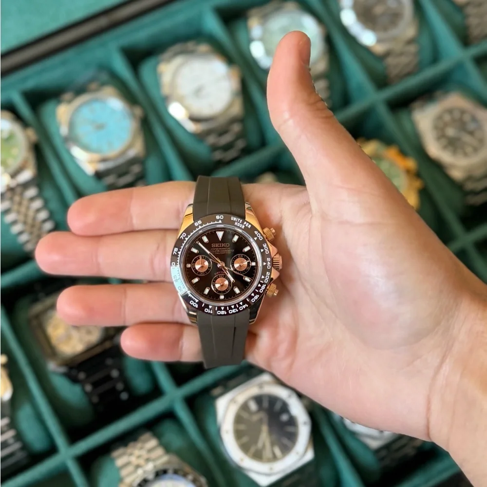 Seiko Mod: Caramel Mocha Daytona - Picture 6 of 14